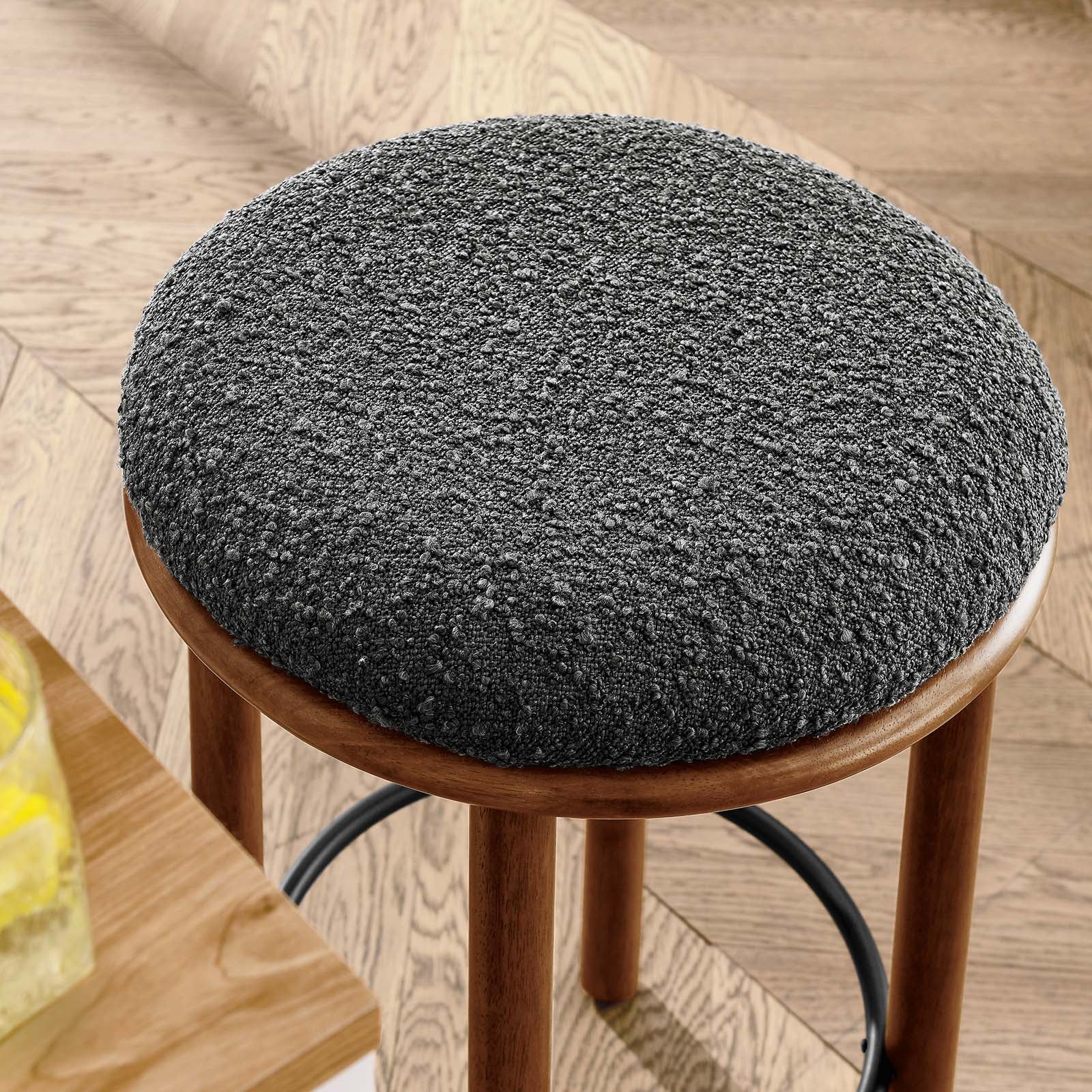 Fable Boucle Fabric Counter Stools - Set of 2 By Modway - EEI-6818 | Bar Stools | Modishstore - 15