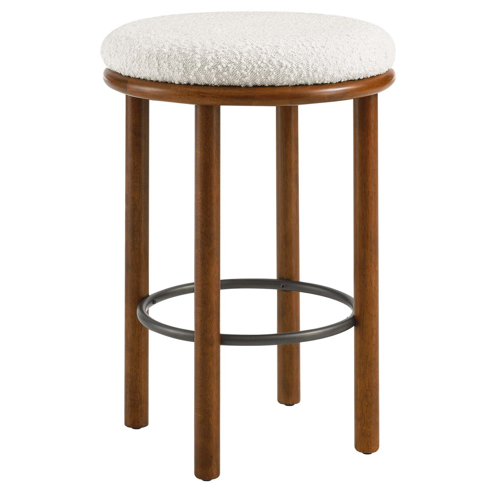 Fable Boucle Fabric Counter Stools - Set of 2 By Modway - EEI-6818 | Bar Stools | Modishstore - 18