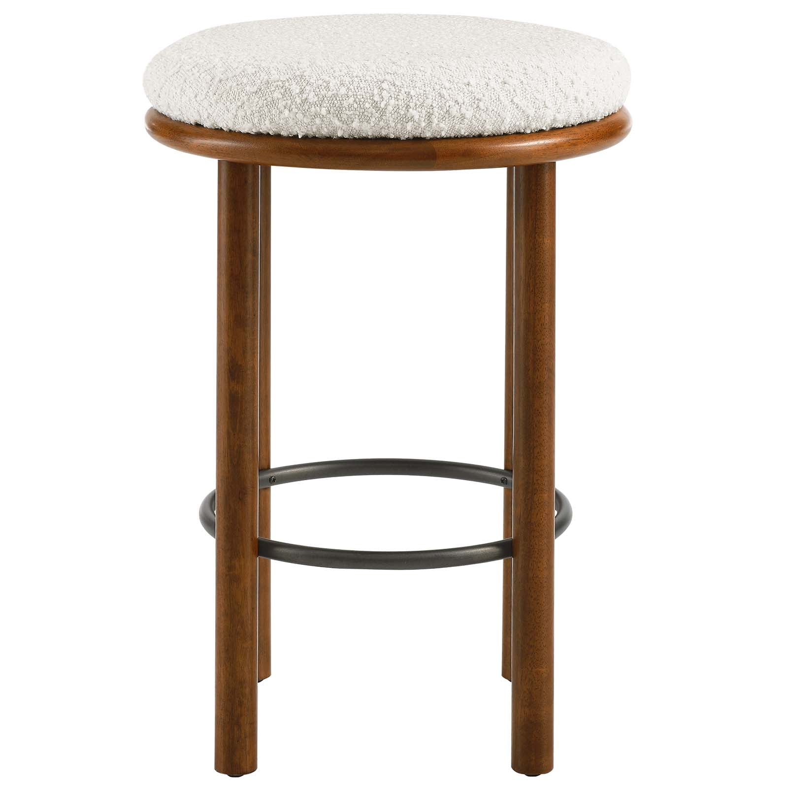 Fable Boucle Fabric Counter Stools - Set of 2 By Modway - EEI-6818 | Bar Stools | Modishstore - 19