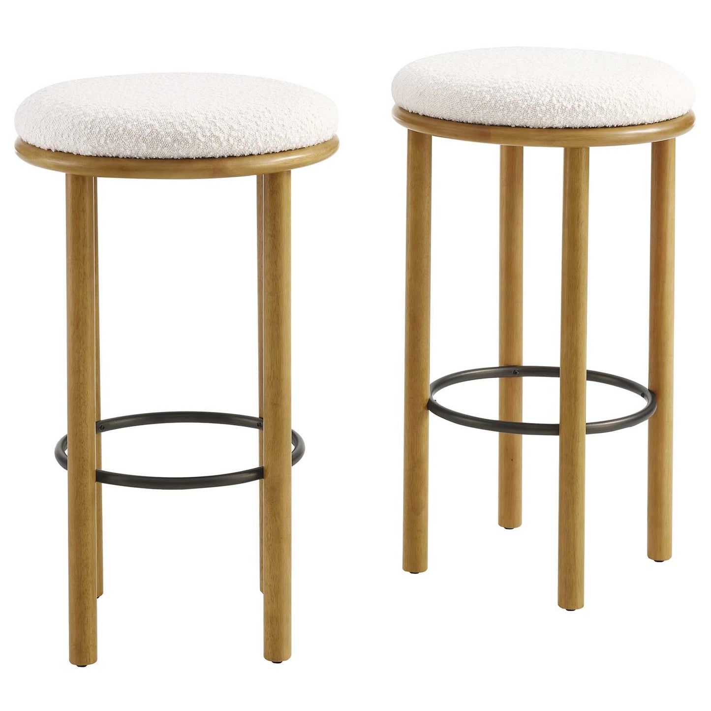 Fable Boucle Fabric Bar Stools - Set of 2 By Modway - EEI-6819 | Bar Stools | Modishstore - 2