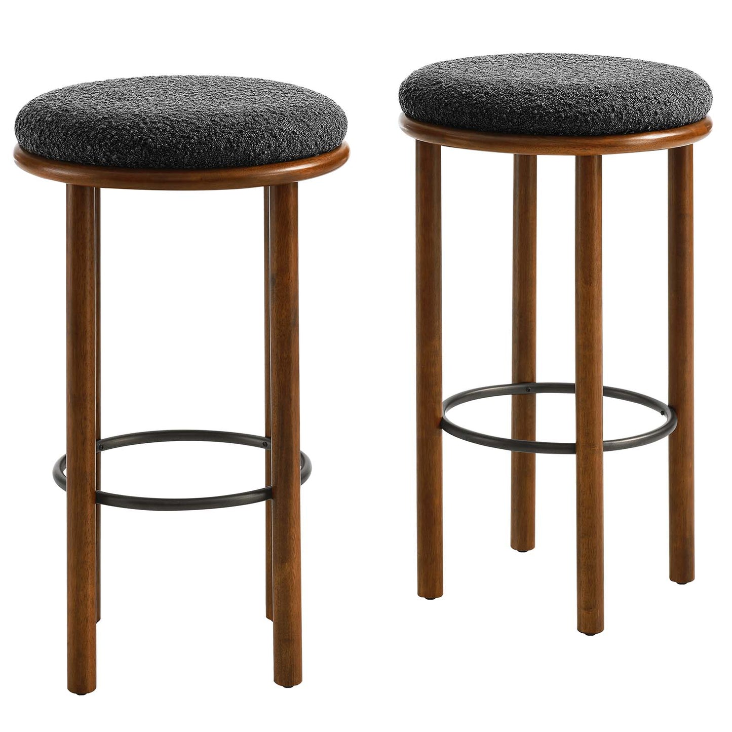 Fable Boucle Fabric Bar Stools - Set of 2 By Modway - EEI-6819 | Bar Stools | Modishstore - 9