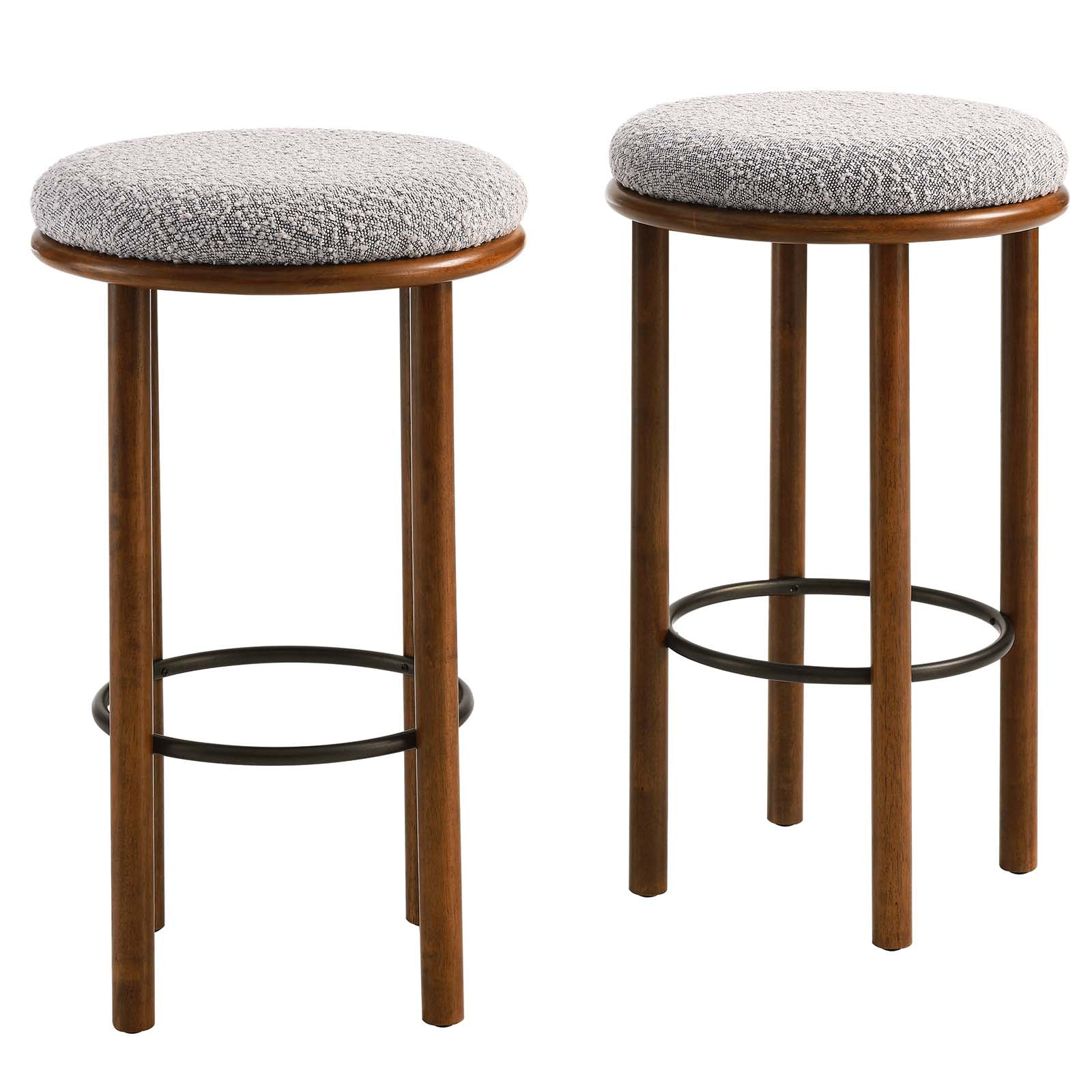 Fable Boucle Fabric Bar Stools - Set of 2 By Modway - EEI-6819 | Bar Stools | Modishstore - 25