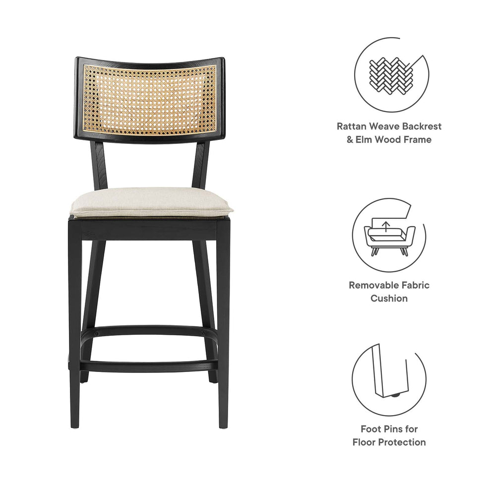 Caledonia Wood Counter Stools - Set of 2 By Modway - EEI-6821 | Bar Stools | Modishstore - 8