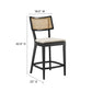 Caledonia Wood Counter Stools - Set of 2 By Modway - EEI-6821 | Bar Stools | Modishstore - 9