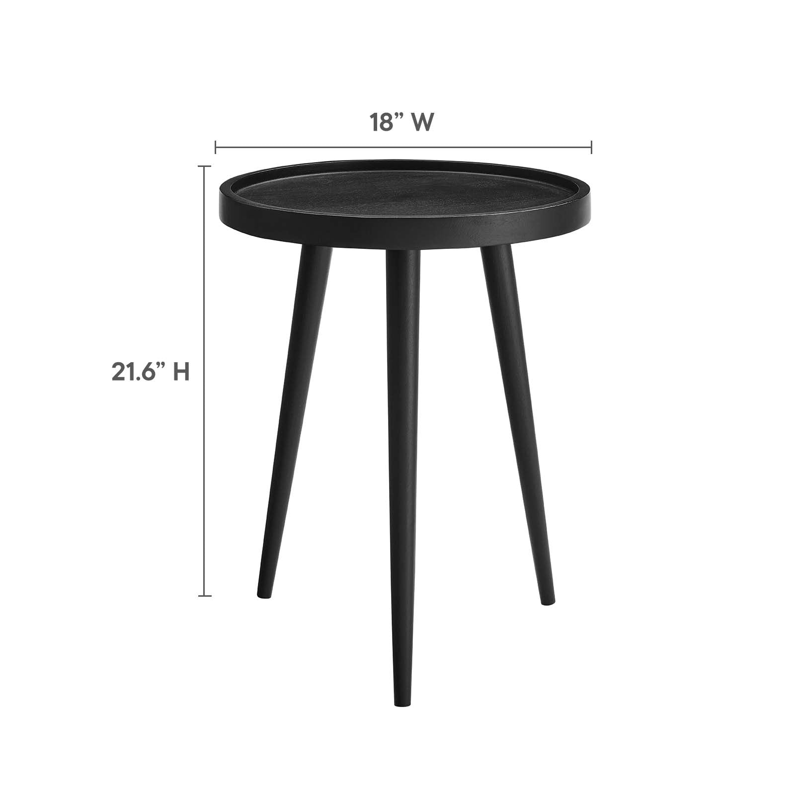 Chiro Round Wood Side Table By Modway - EEI-6830 | Side Tables | Modishstore - 7