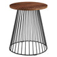 Valeo Round Wood and Metal Side Table By Modway - EEI-6831 | Side Tables | Modishstore - 2