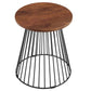 Valeo Round Wood and Metal Side Table By Modway - EEI-6831 | Side Tables | Modishstore - 3