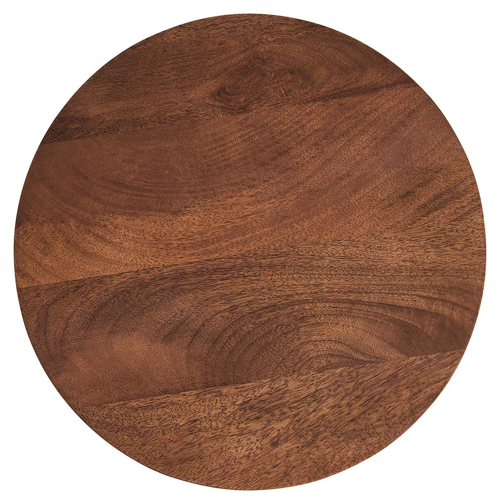 Valeo Round Wood and Metal Side Table By Modway - EEI-6831 | Side Tables | Modishstore - 4