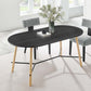 Modway Infuse 71" Wood Dining table Modern Oval Natural