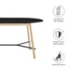 Modway Infuse 71" Wood Dining table Modern Oval Natural