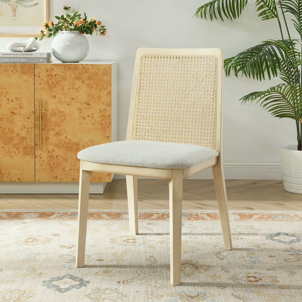Monarch Wood and Rattan Dining Side Chair by Modway | Dining Chairs | Modishstore - 1