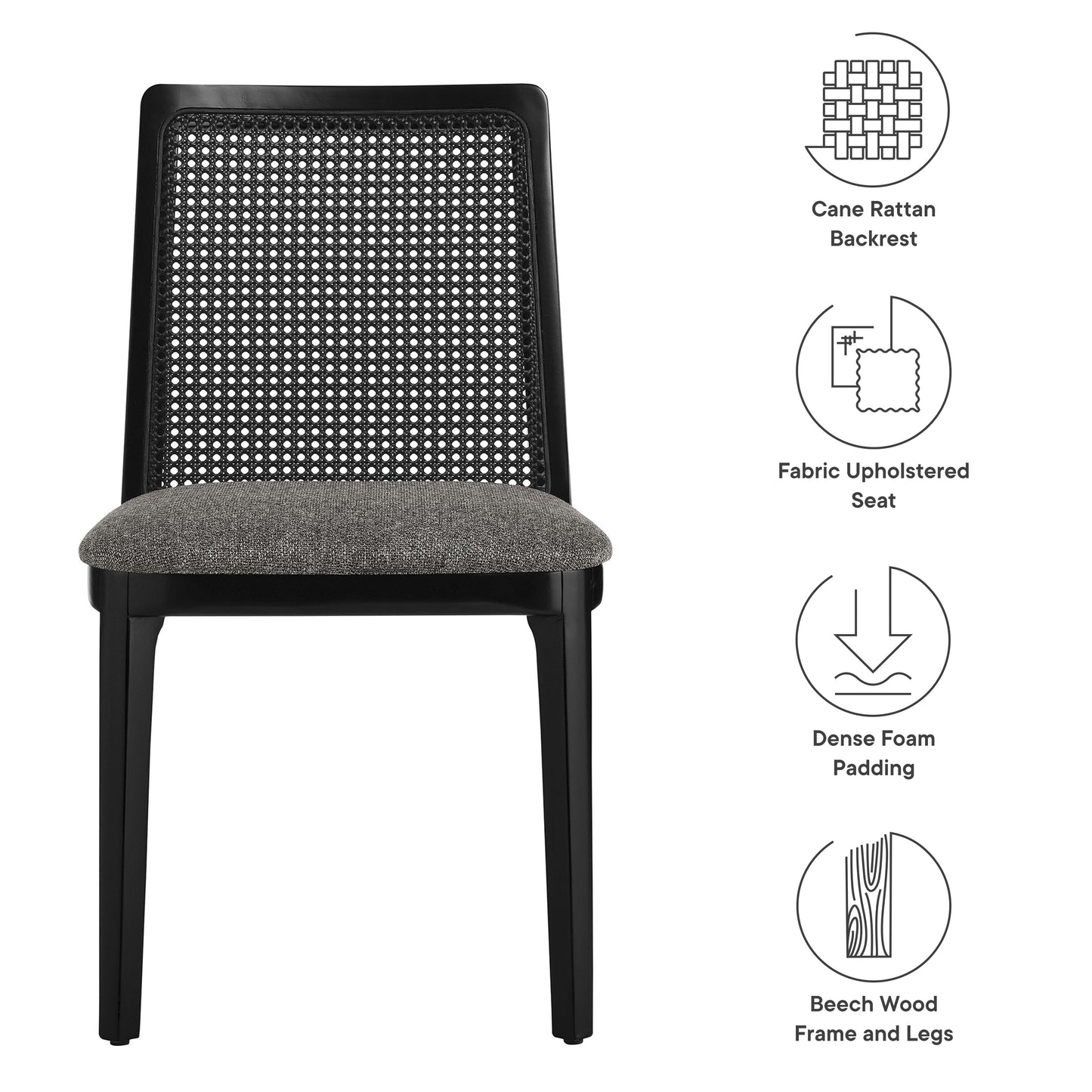 Monarch Wood and Rattan Dining Side Chair by Modway | Dining Chairs | Modishstore - 17