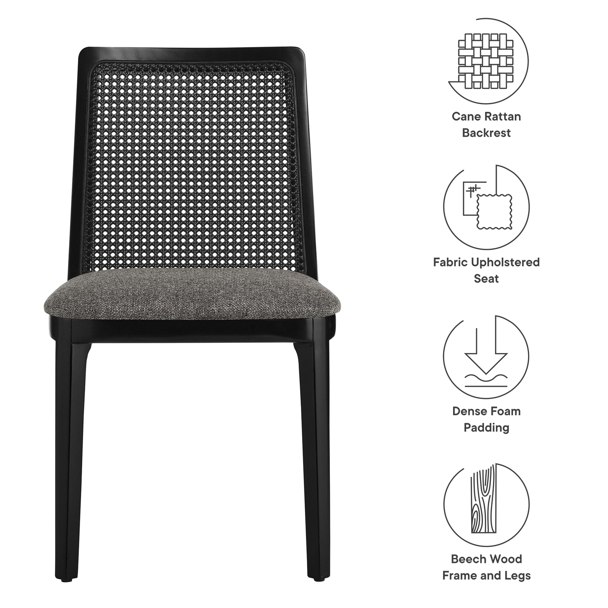 Monarch Wood and Rattan Dining Side Chair by Modway | Dining Chairs | Modishstore - 17