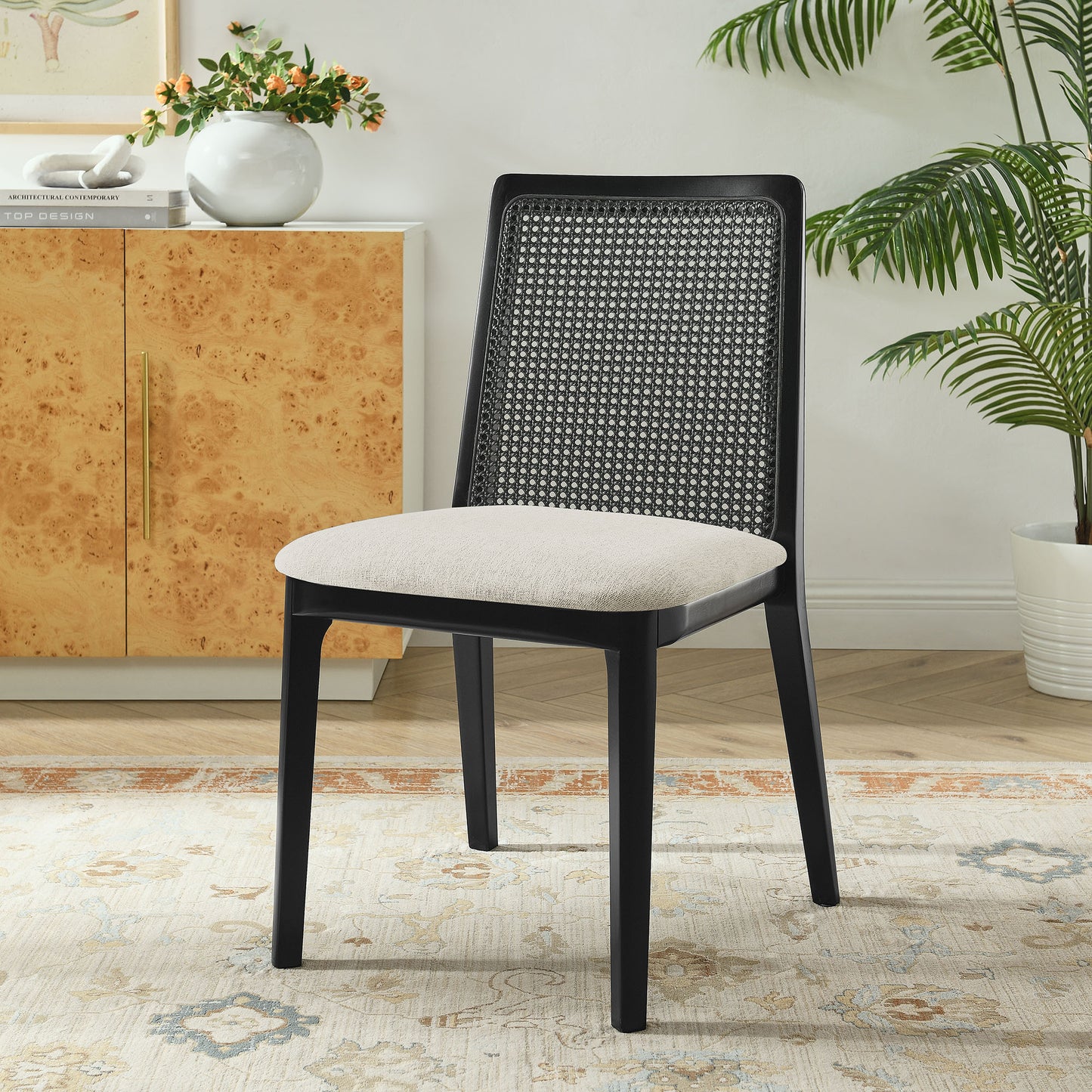 Monarch Wood and Rattan Dining Side Chair by Modway | Dining Chairs | Modishstore - 25