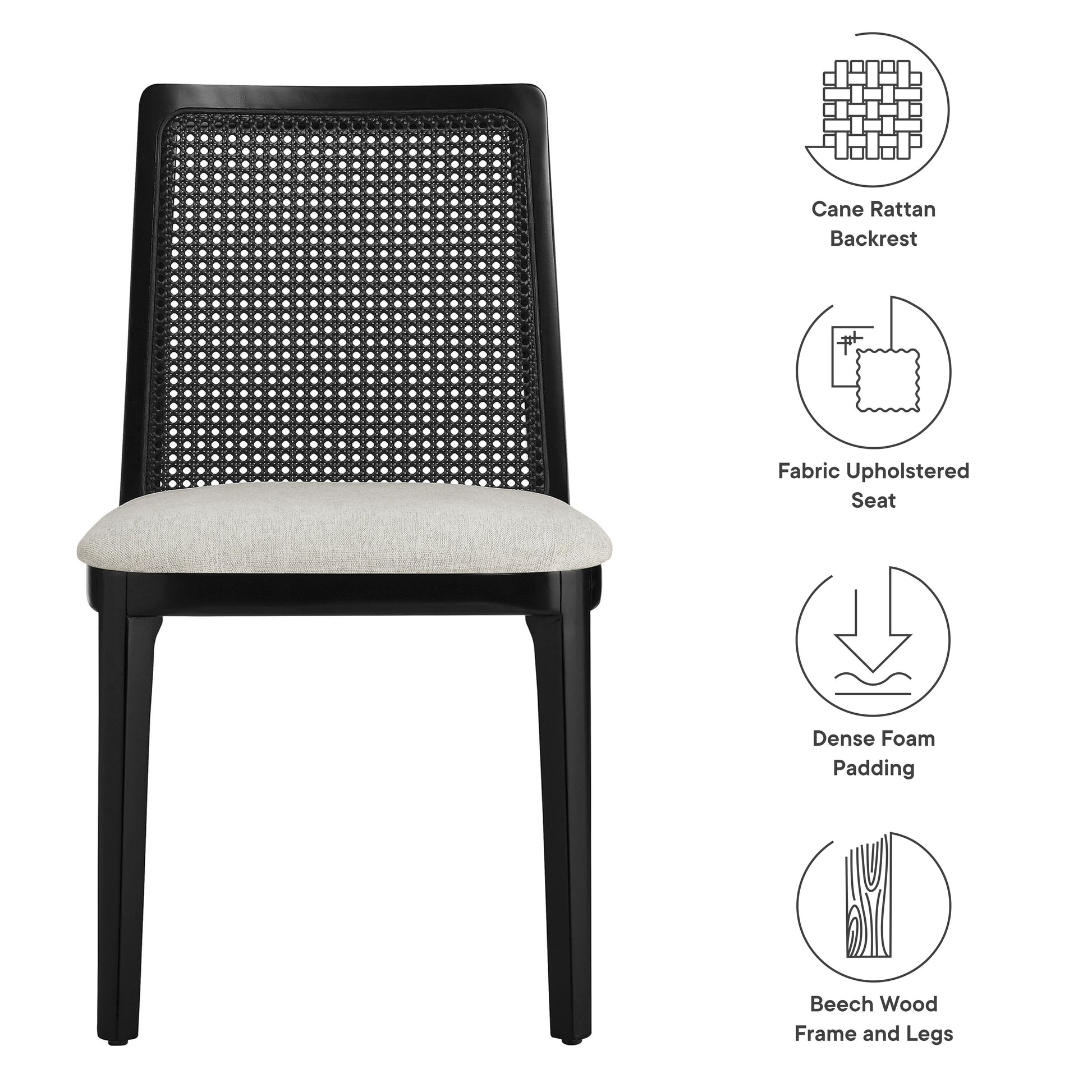 Monarch Wood and Rattan Dining Side Chair by Modway | Dining Chairs | Modishstore - 26