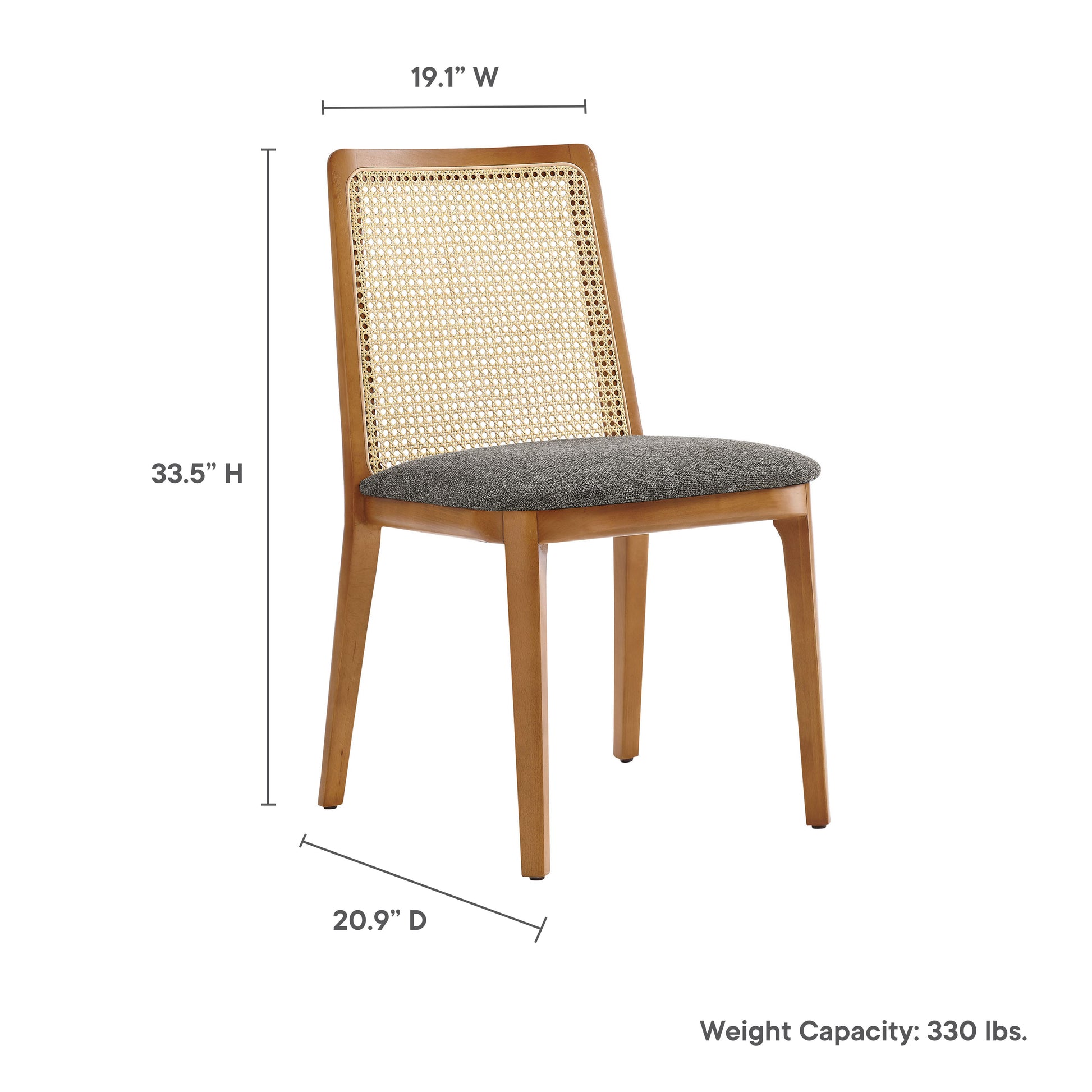 Monarch Wood and Rattan Dining Side Chair by Modway | Dining Chairs | Modishstore - 36