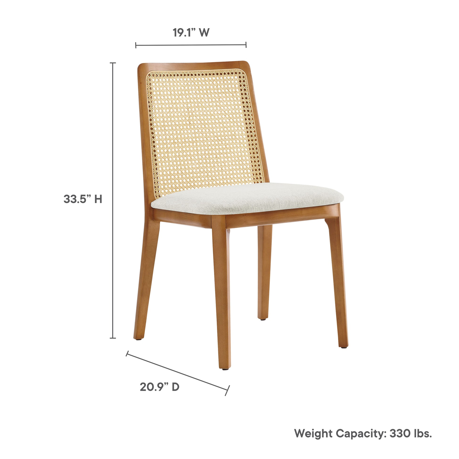 Monarch Wood and Rattan Dining Side Chair by Modway | Dining Chairs | Modishstore - 45