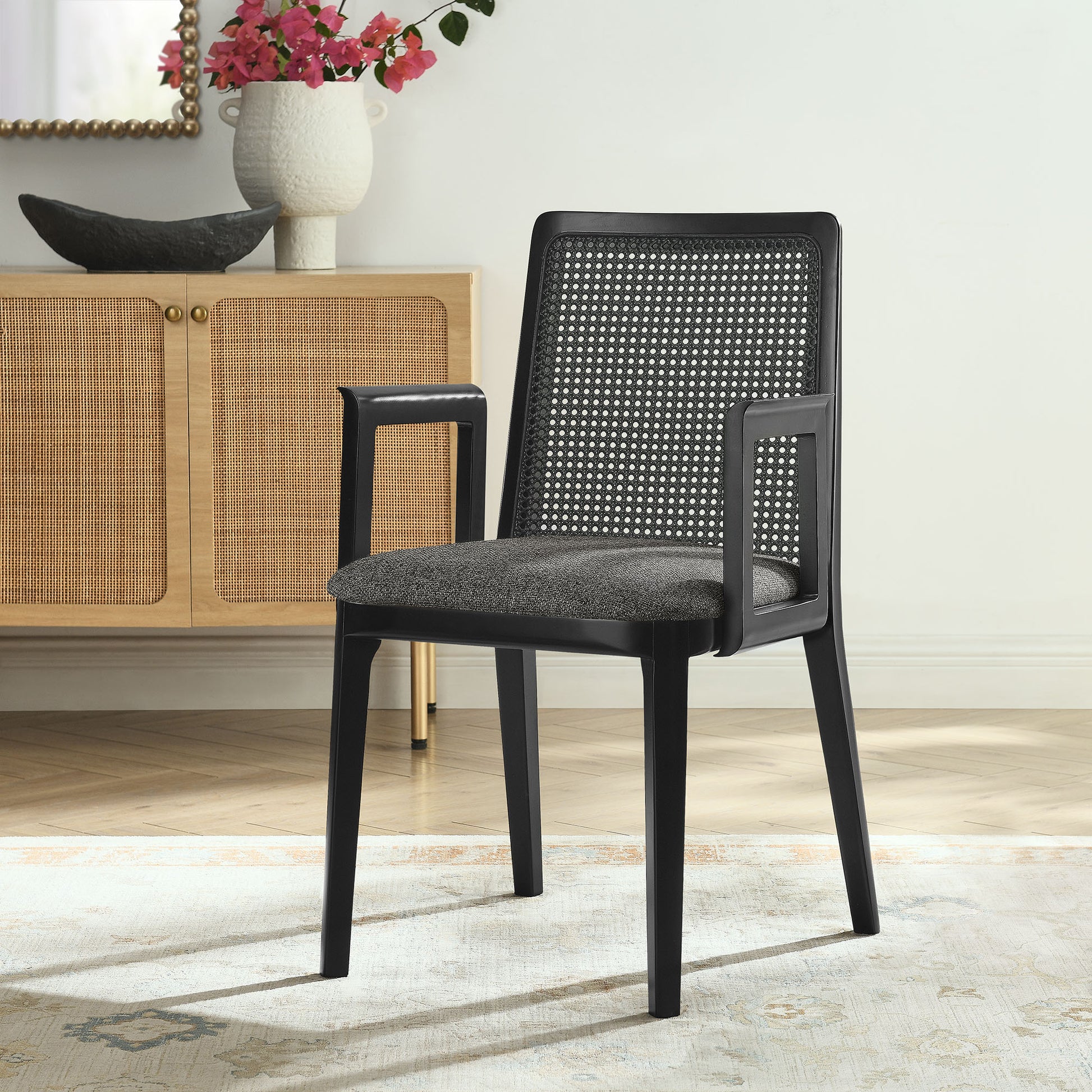 Monarch Wood and Rattan Dining Armchair by Modway | Armchairs | Modishstore - 16