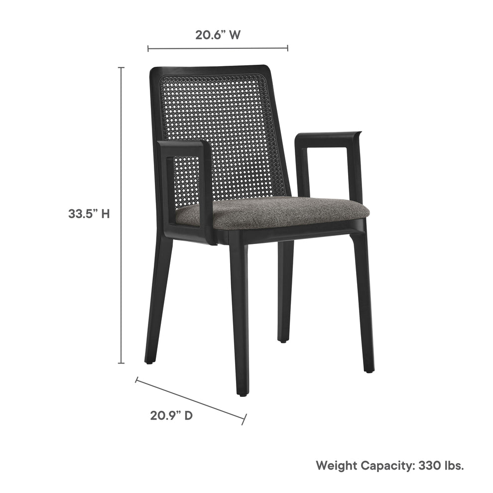 Monarch Wood and Rattan Dining Armchair by Modway | Armchairs | Modishstore - 18