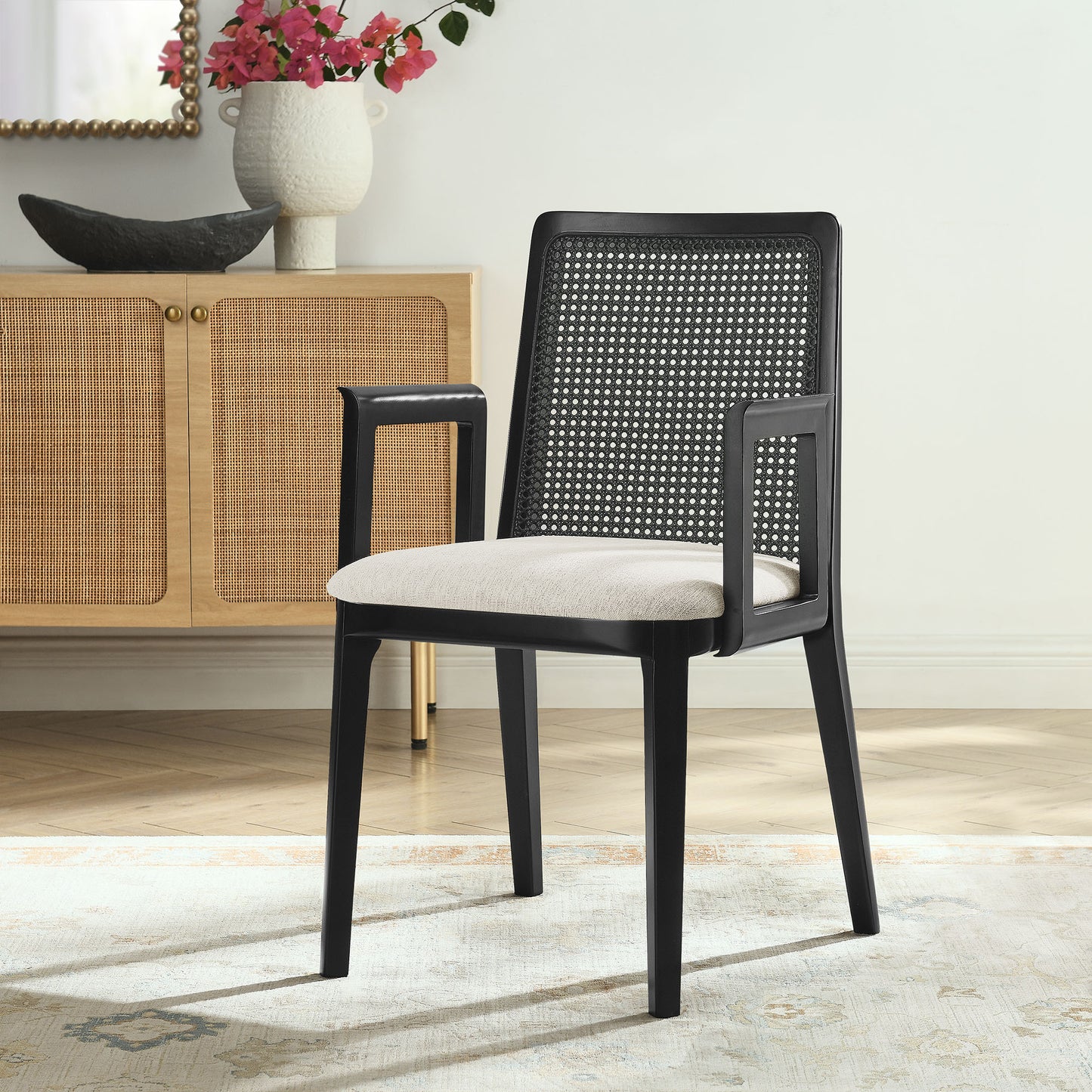 Monarch Wood and Rattan Dining Armchair by Modway | Armchairs | Modishstore - 25