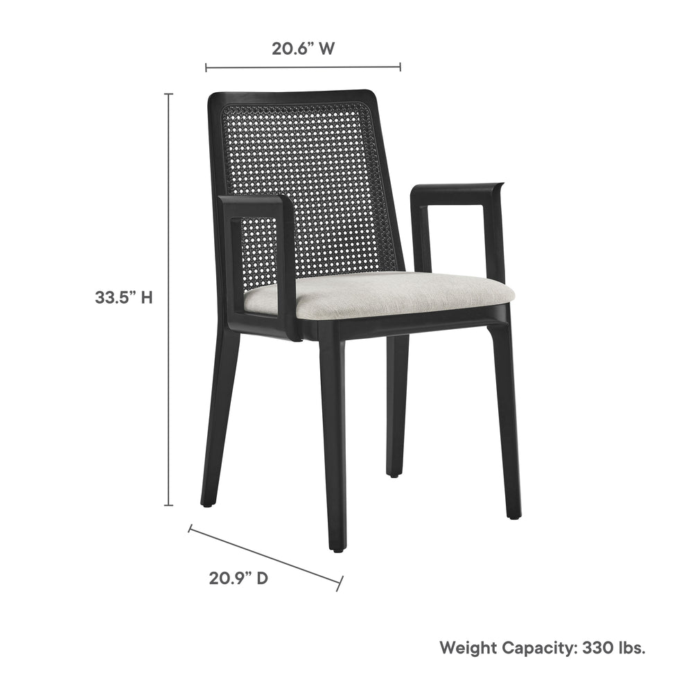 Monarch Wood and Rattan Dining Armchair by Modway | Armchairs | Modishstore - 27