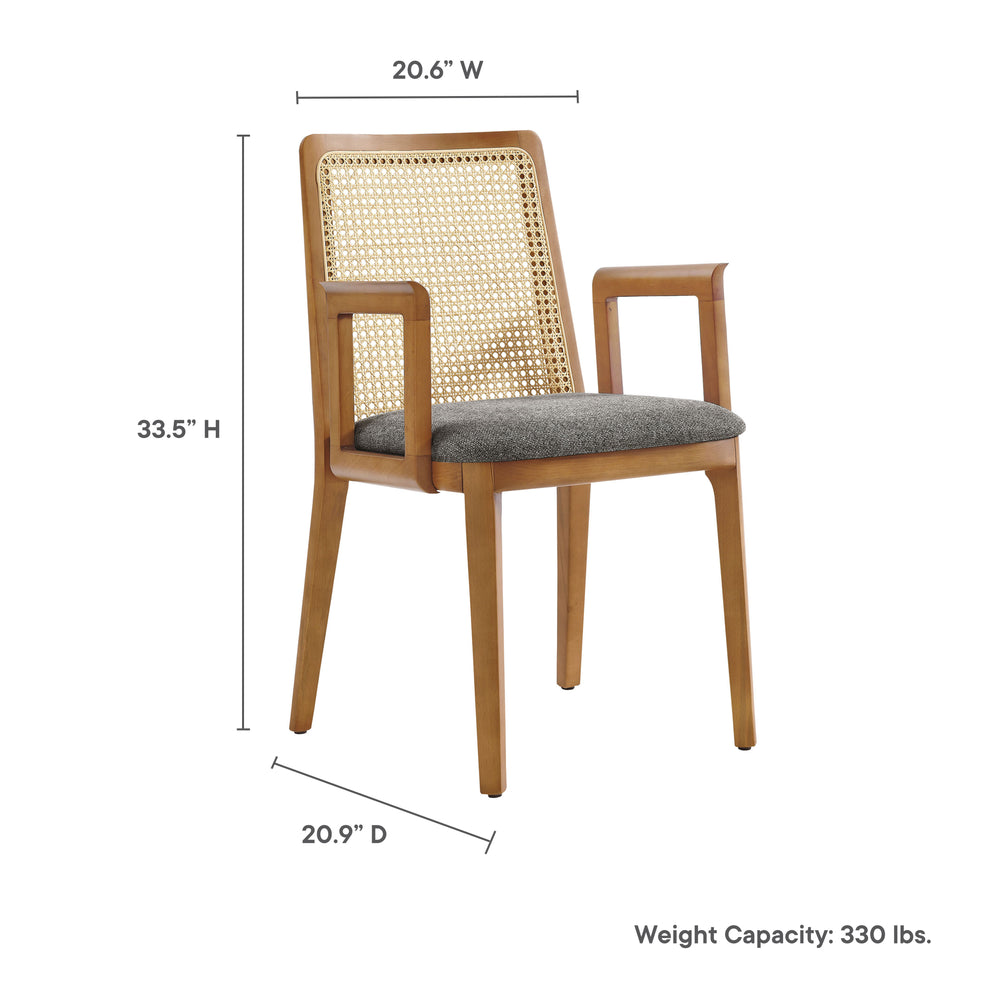 Monarch Wood and Rattan Dining Armchair by Modway | Armchairs | Modishstore - 36