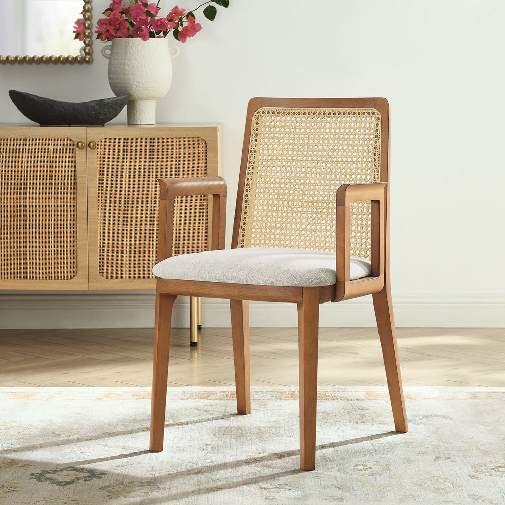 Monarch Wood and Rattan Dining Armchair by Modway | Armchairs | Modishstore - 43
