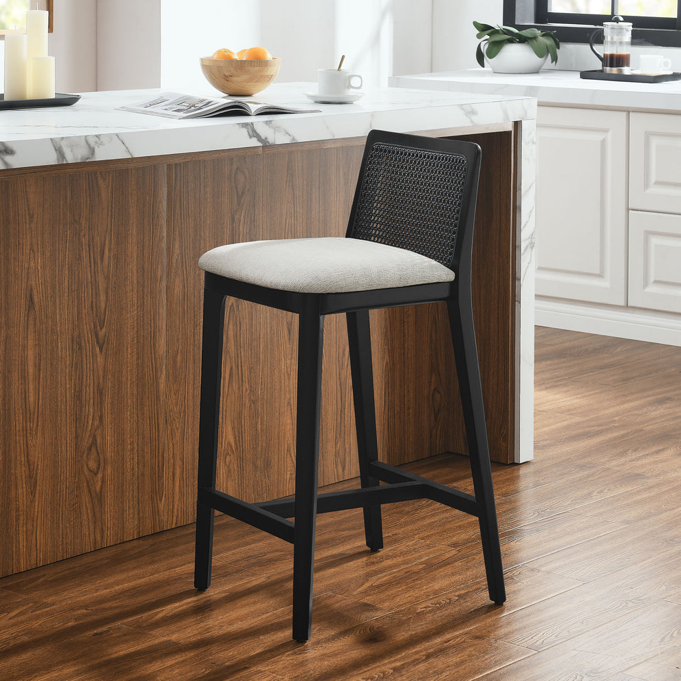Monarch Wood and Rattan Counter Stool by Modway | Counter Stools | Modishstore - 25