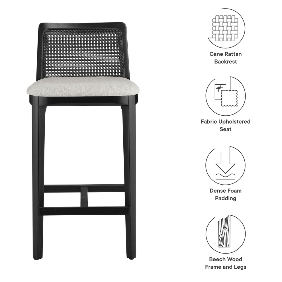 Monarch Wood and Rattan Counter Stool by Modway | Counter Stools | Modishstore - 26