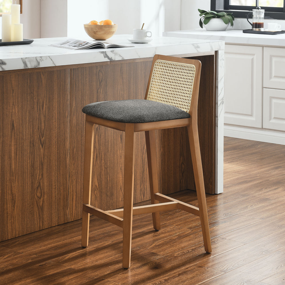 Monarch Wood and Rattan Counter Stool by Modway | Counter Stools | Modishstore - 34