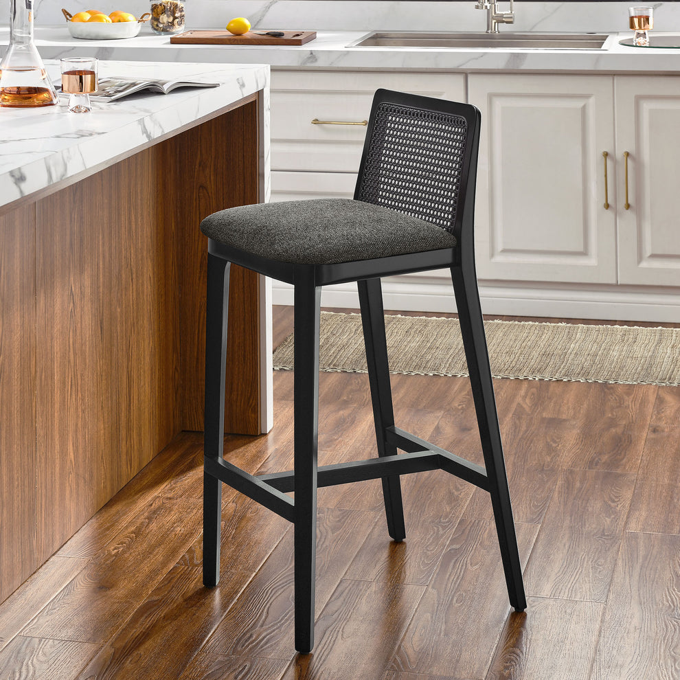 Monarch Wood and Rattan Bar Stool by Modway | Bar Stools | Modishstore - 25