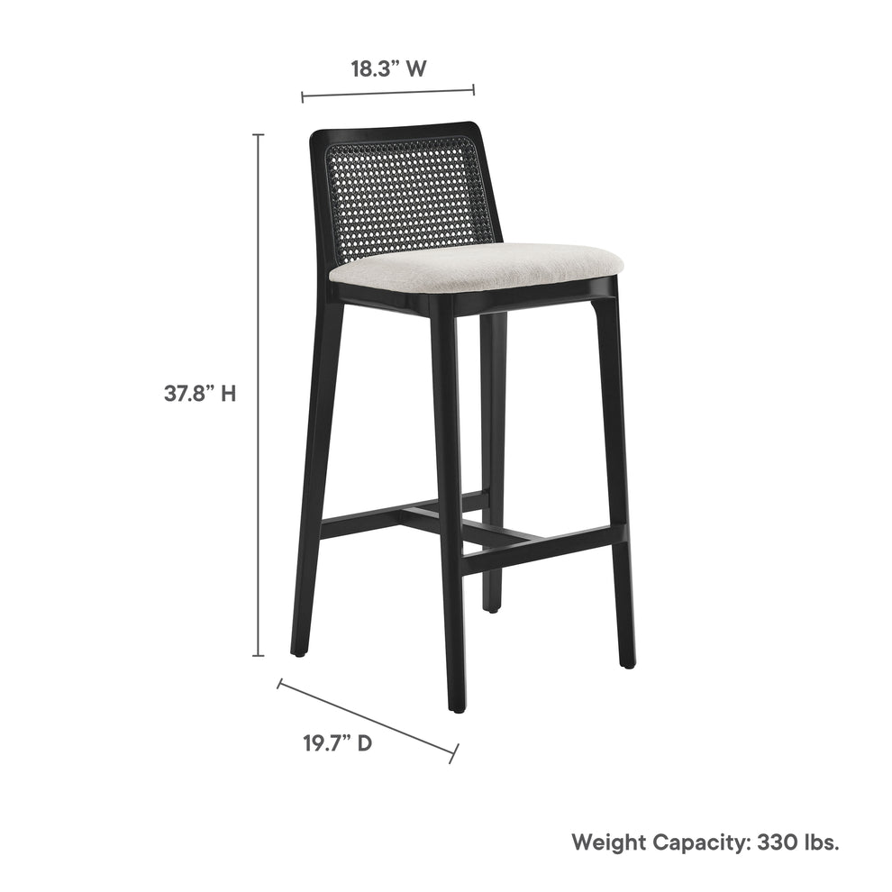 Monarch Wood and Rattan Bar Stool by Modway | Bar Stools | Modishstore - 27