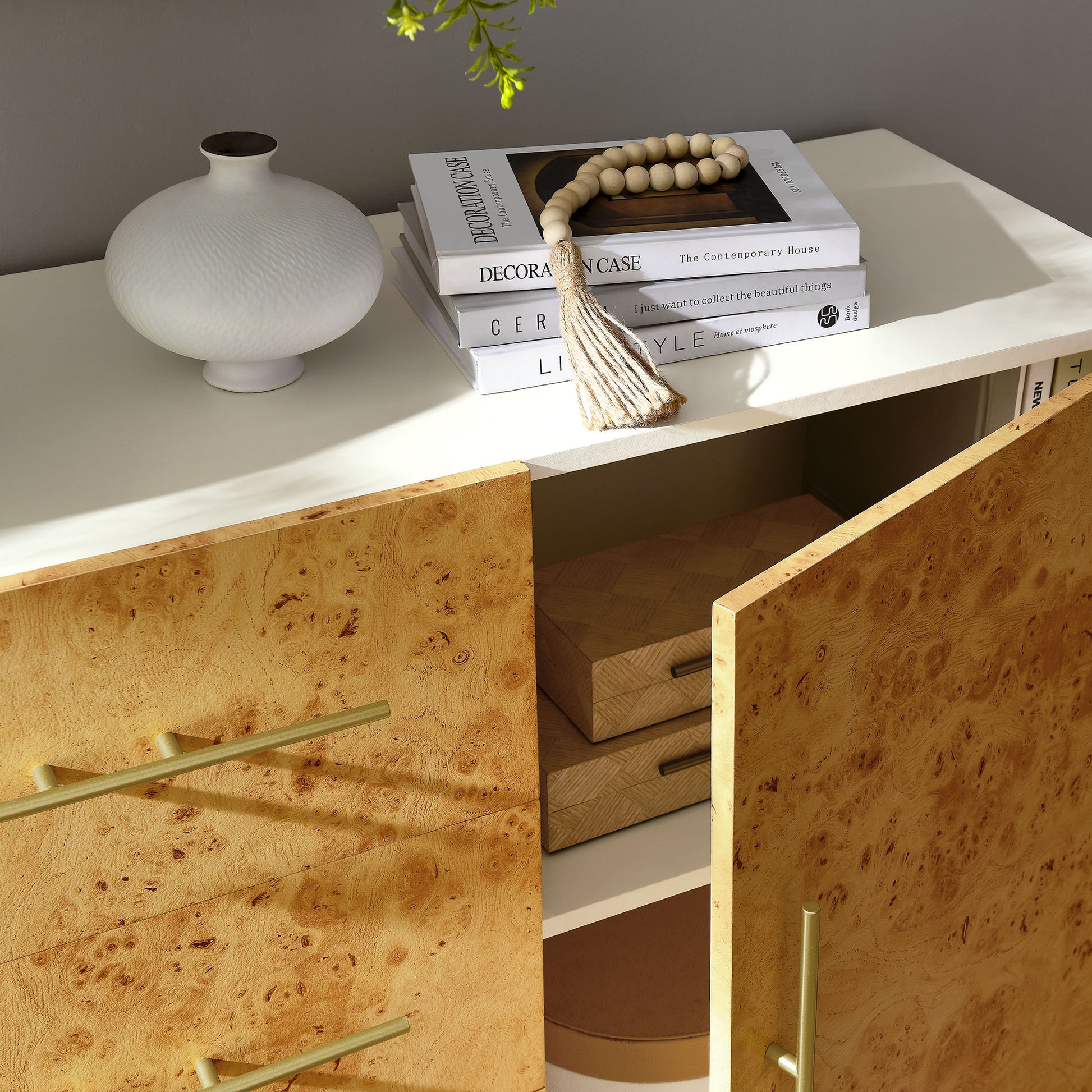 Abel 59 Inch Burl Wood Sideboard Buffet TV Stand by Modway | Tv Stands | Modishstore - 5