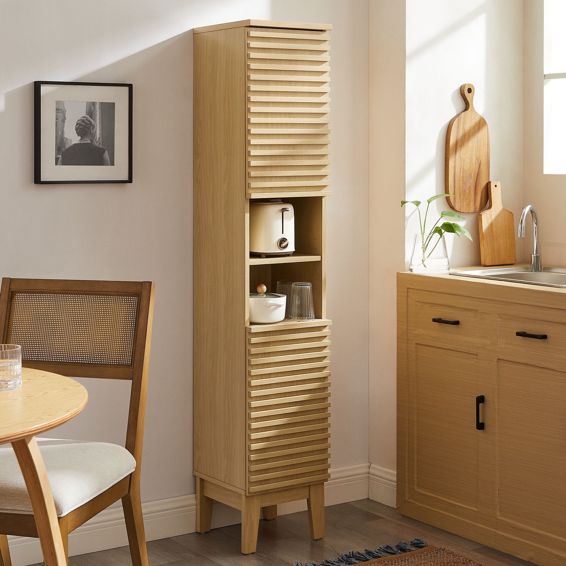 Render Tall Narrow Bathroom Storage Cabinet by Modway | Bathroom Accessories | Modishstore - 1
