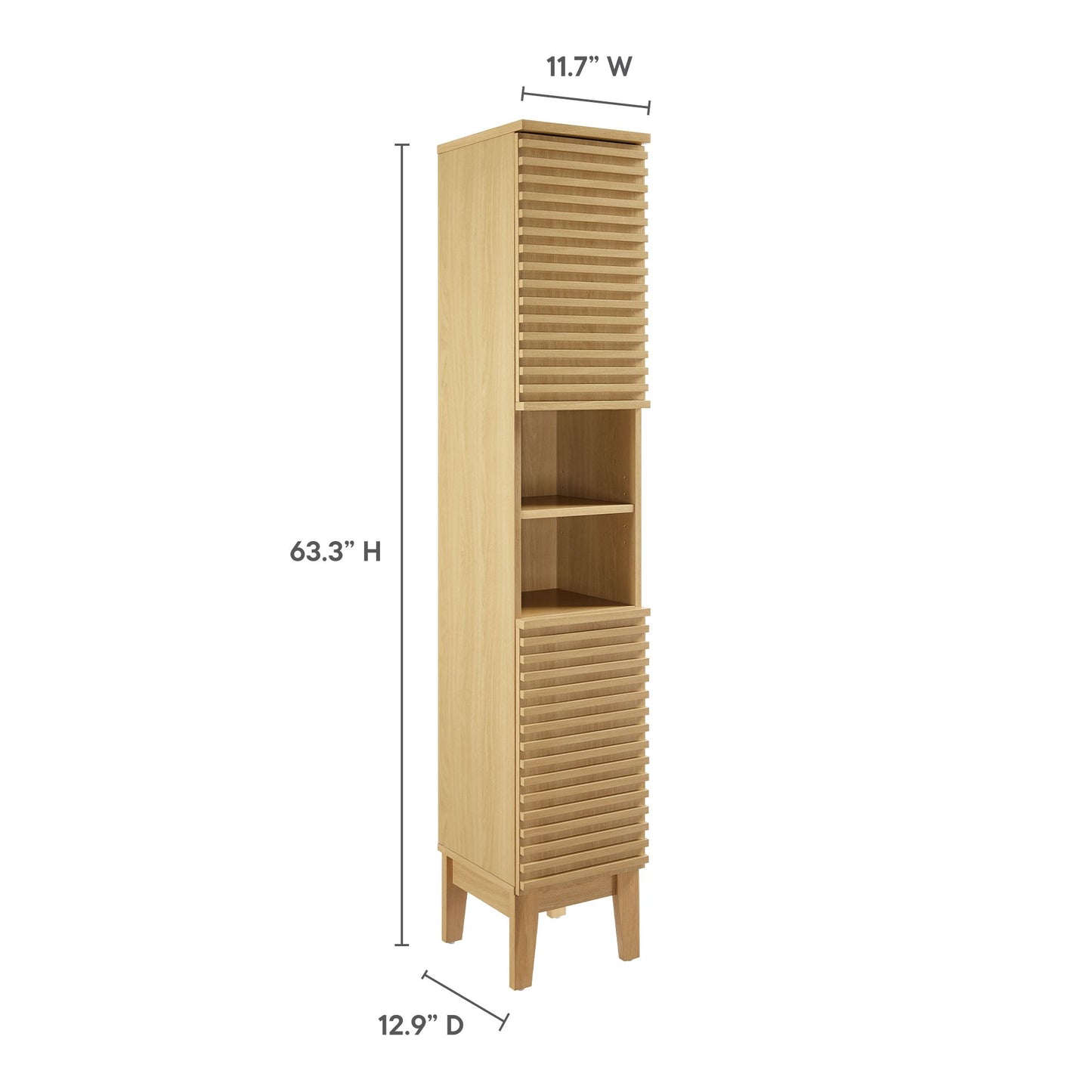 Render Tall Narrow Bathroom Storage Cabinet by Modway | Bathroom Accessories | Modishstore - 10