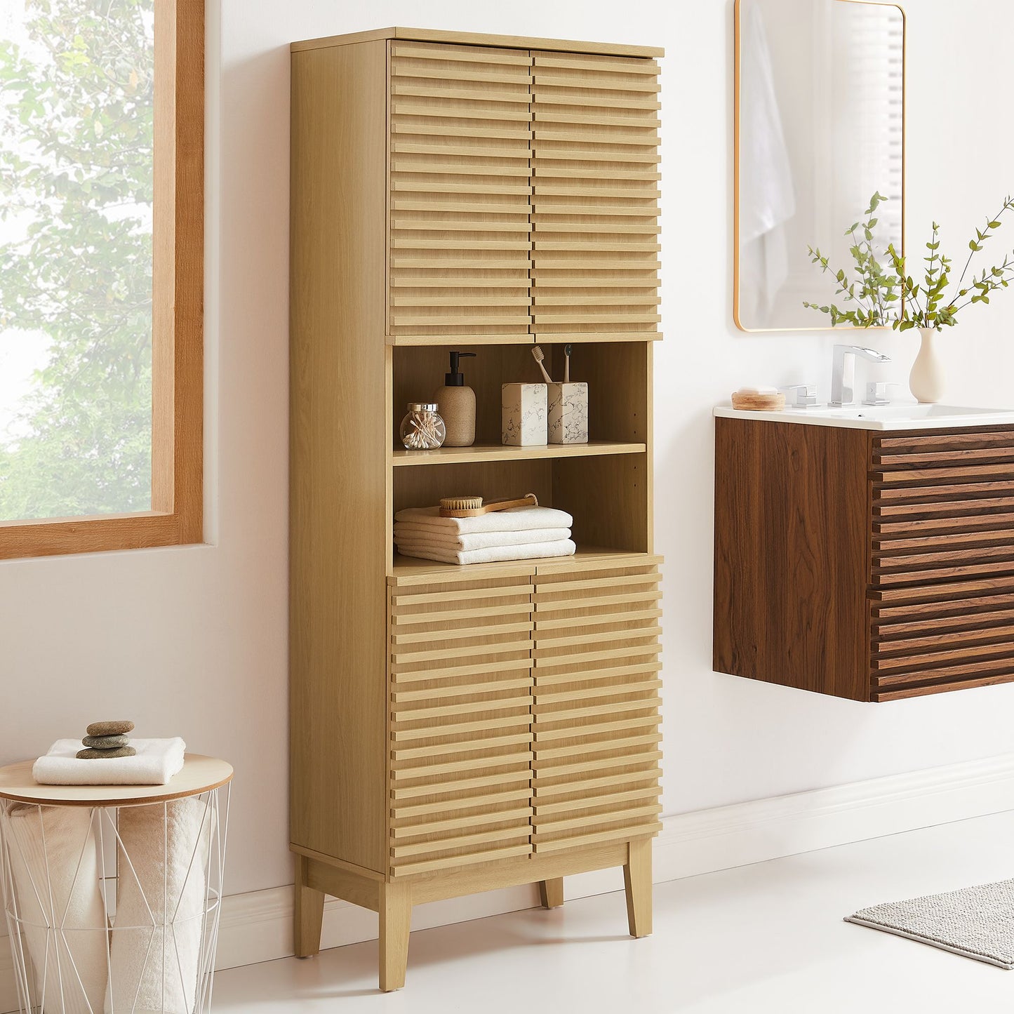 Render Tall Bathroom Storage Cabinet by Modway | Bathroom Accessories | Modishstore - 8