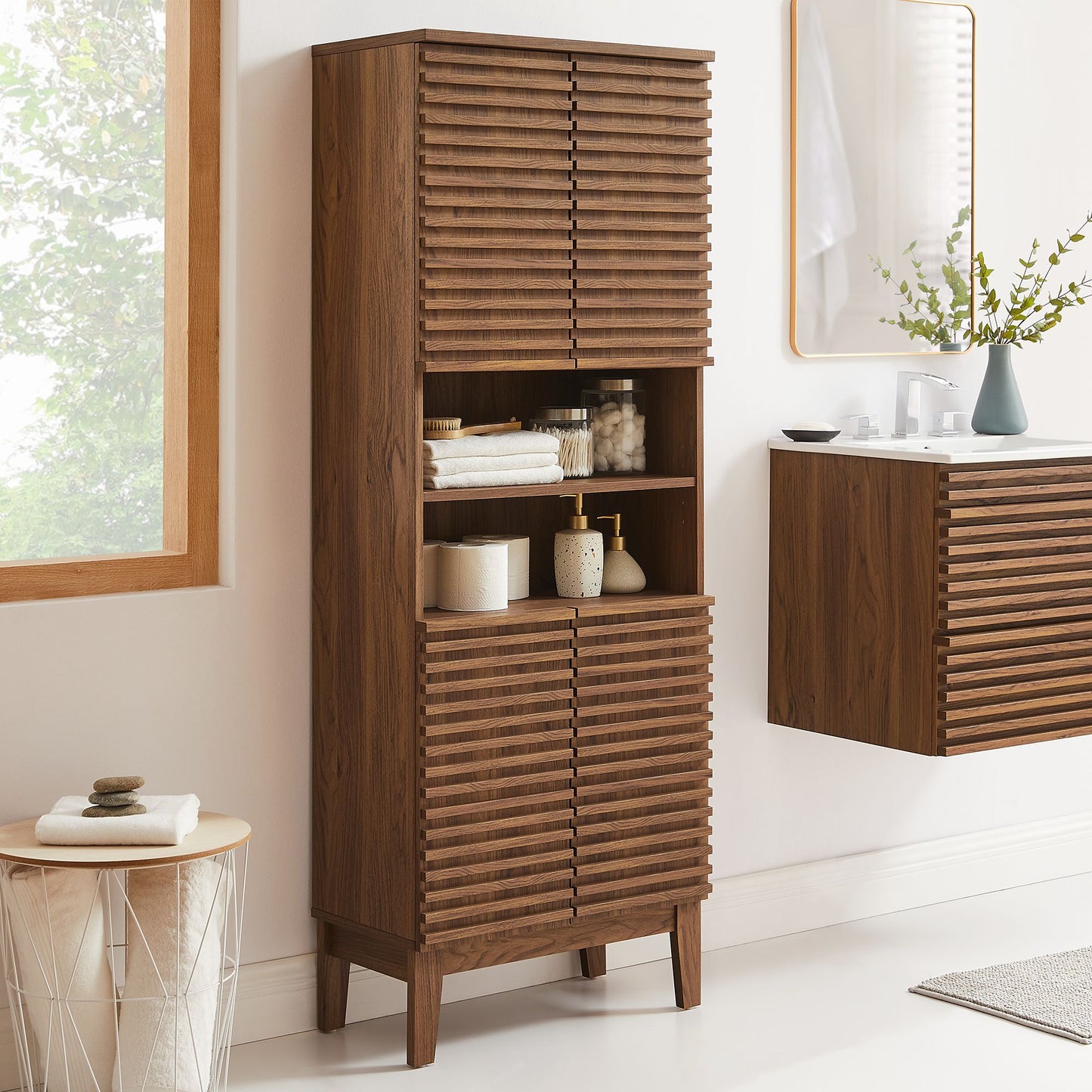 Render Tall Bathroom Storage Cabinet by Modway | Bathroom Accessories | Modishstore - 18