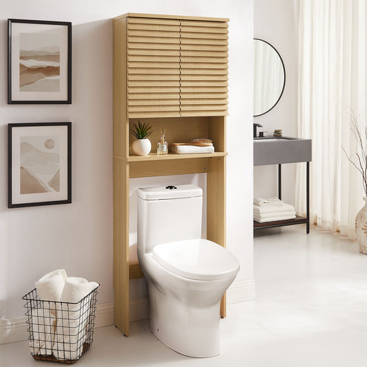 Render Over the Toilet Bathroom Storage Cabinet by Modway | Bathroom Accessories | Modishstore - 1