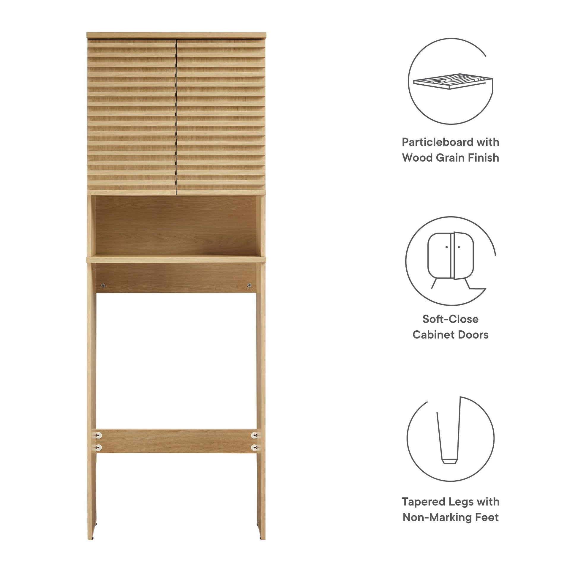 Render Over the Toilet Bathroom Storage Cabinet by Modway | Bathroom Accessories | Modishstore - 8