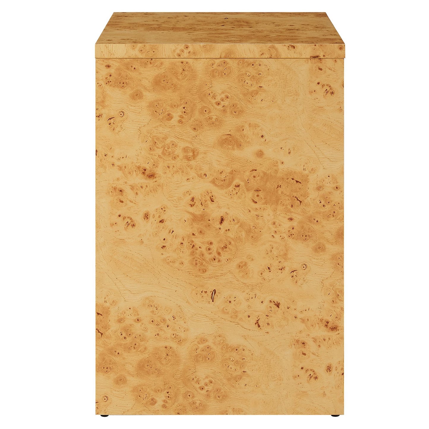 Hudson 1-Drawer Burl Wood Nightstand With Shelf by Modway