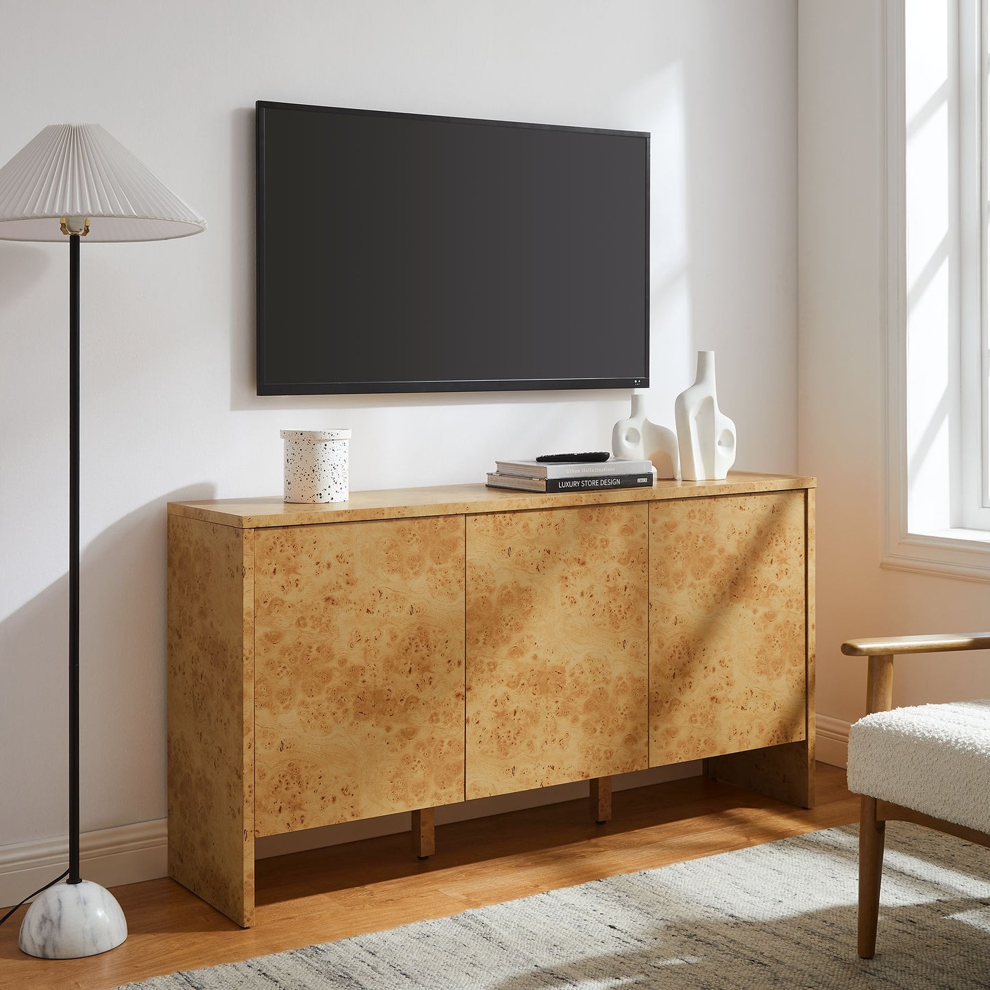 Hudson 60" Burl Wood Sideboard by Modway | Sideboards | Modishstore - 1