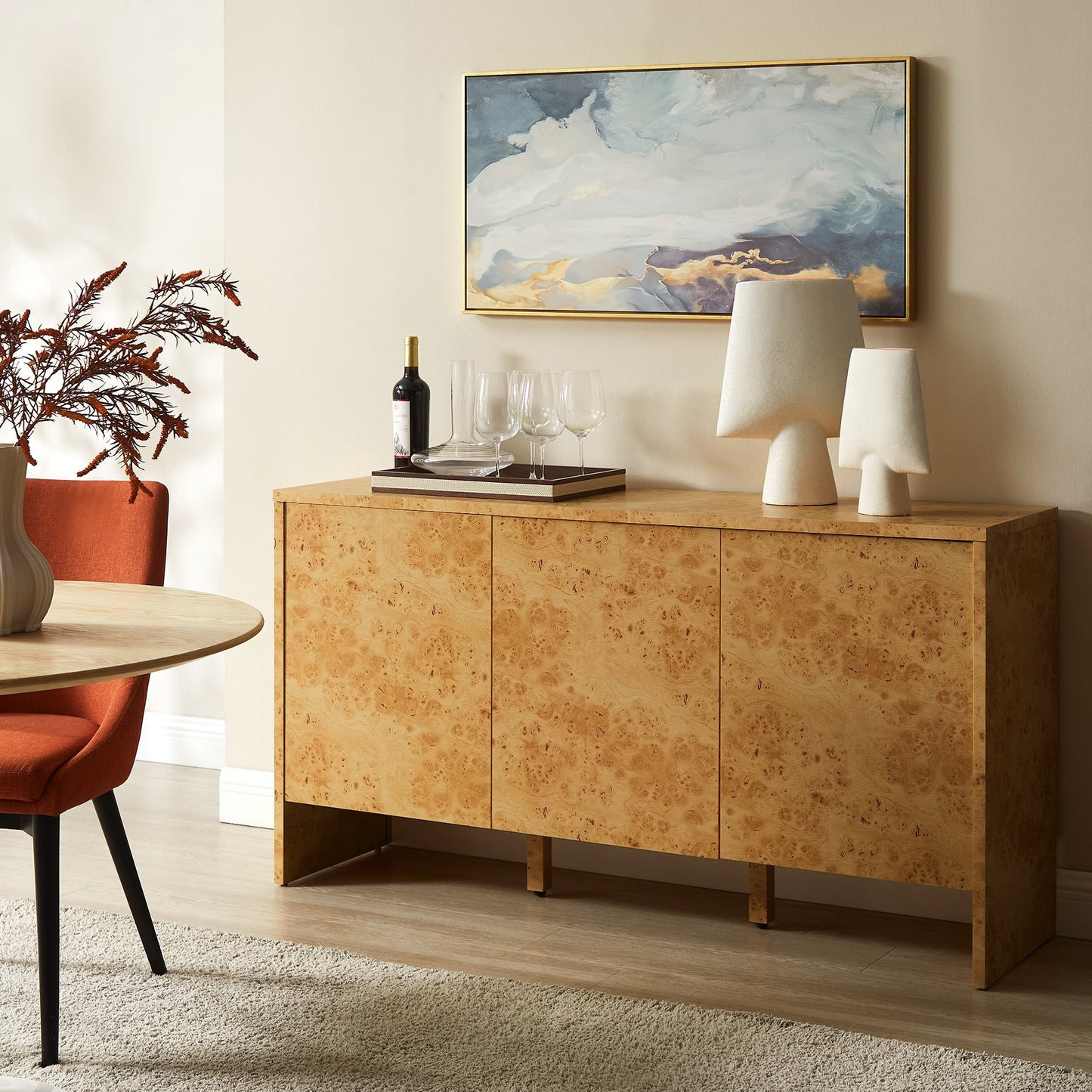 Hudson 60" Burl Wood Sideboard by Modway | Sideboards | Modishstore - 9