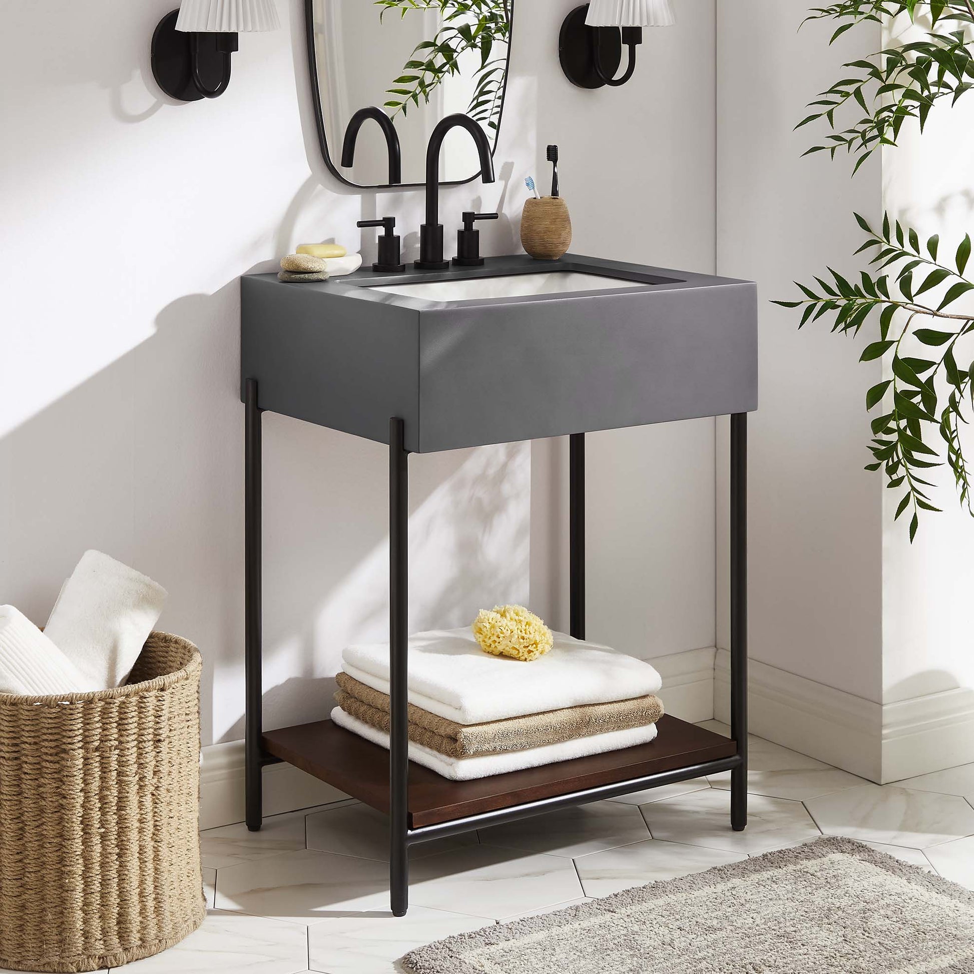 Etch 24" Bathroom Vanity with Sink by Modway | Bathroom Accessories | Modishstore - 1
