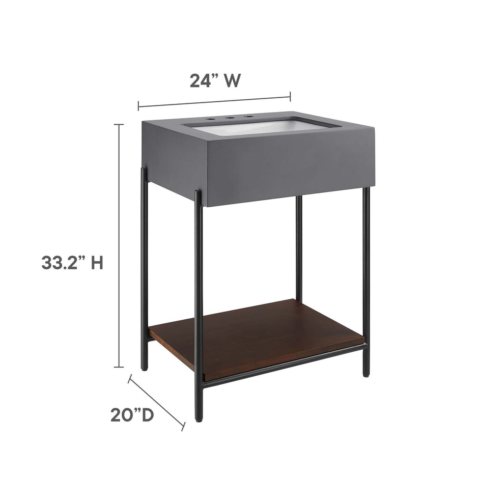 Etch 24" Bathroom Vanity with Sink by Modway | Bathroom Accessories | Modishstore - 11
