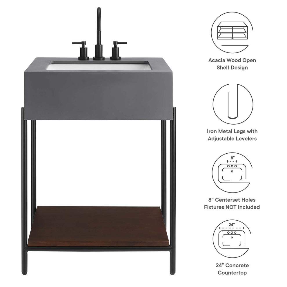 Etch 24" Bathroom Vanity with Sink by Modway | Bathroom Accessories | Modishstore - 12