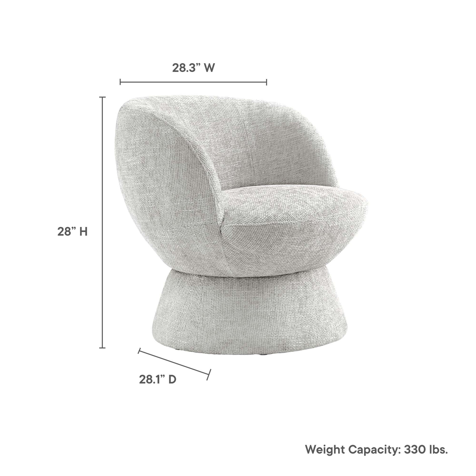 Vesta Chenille Fabric Upholstered Swivel Chair by Modway | Accent Chairs | Modishstore - 16