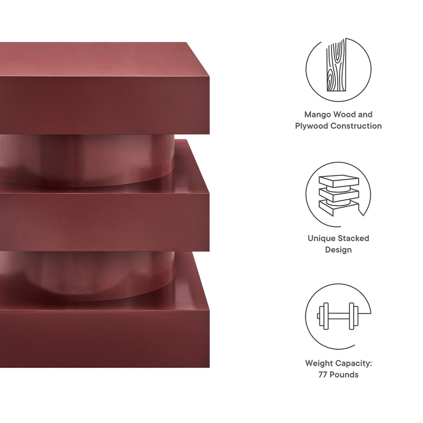 Perpetuate Totem End Table by Modway | End Tables | Modishstore - 31