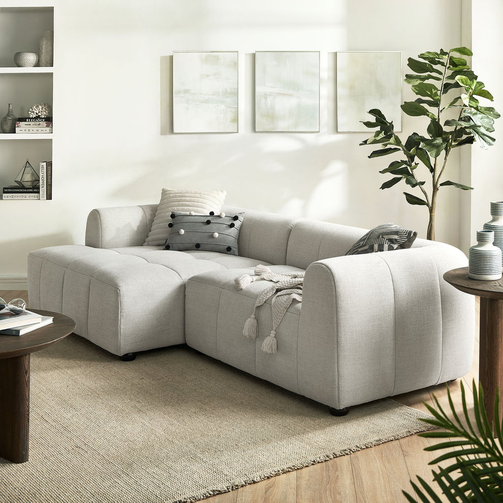 Liana Left-Facing Upholstered Fabric Modular Sofa with Chaise by Modway | Sofas | Modishstore - 1