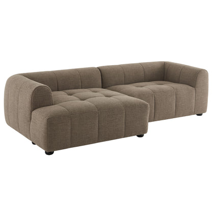 Liana Left-Facing Upholstered Fabric Modular Sofa with Chaise by Modway | Sofas | Modishstore - 9