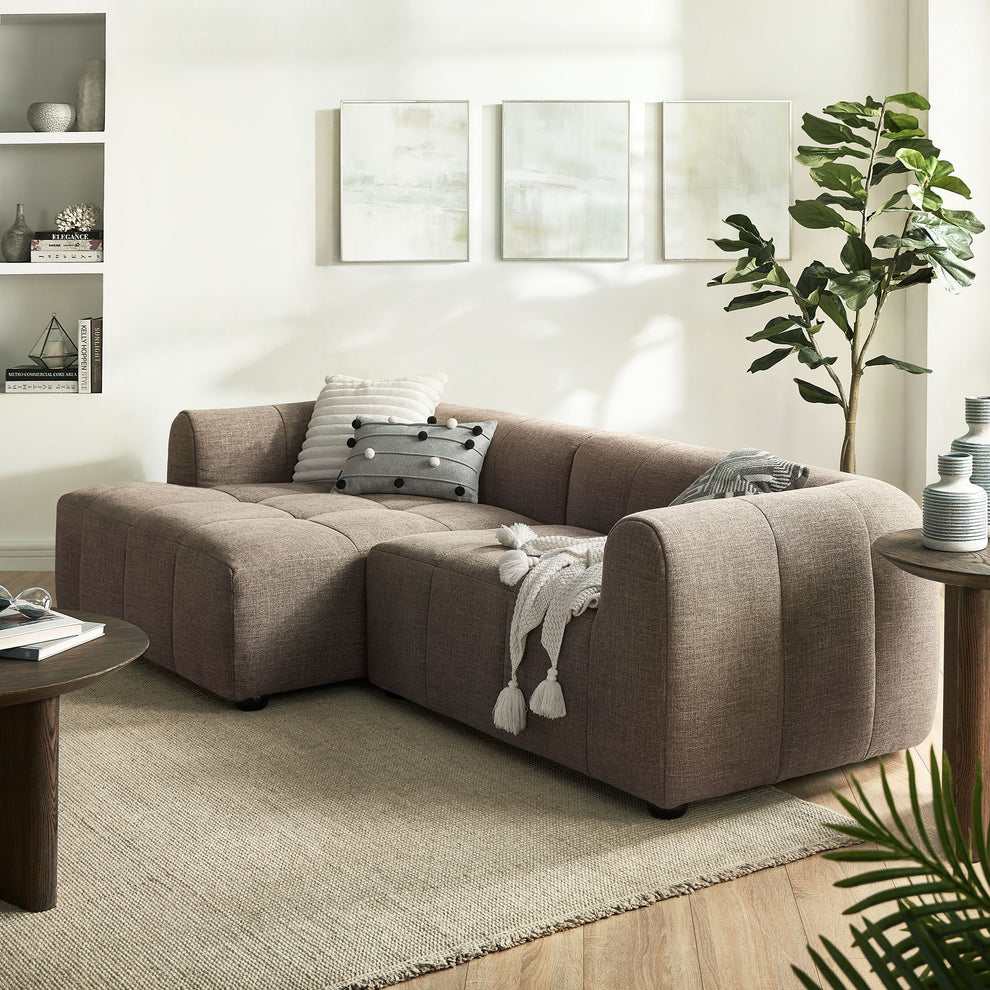 Liana Left-Facing Upholstered Fabric Modular Sofa with Chaise by Modway | Sofas | Modishstore - 14